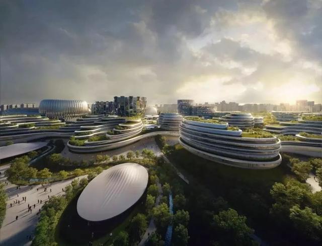 成都獨角獸島展覽會議中心接近完工，扎哈事務所打造科技新地標